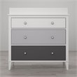 Little Seeds Monarch Hill Poppy Wood 3 Drawer Changing Table in Gray