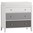 Little Seeds Monarch Hill Poppy Wood 3 Drawer Changing Table in Gray