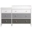 Little Seeds Monarch Hill Poppy Wood 6 Drawer Changing Table in Gray