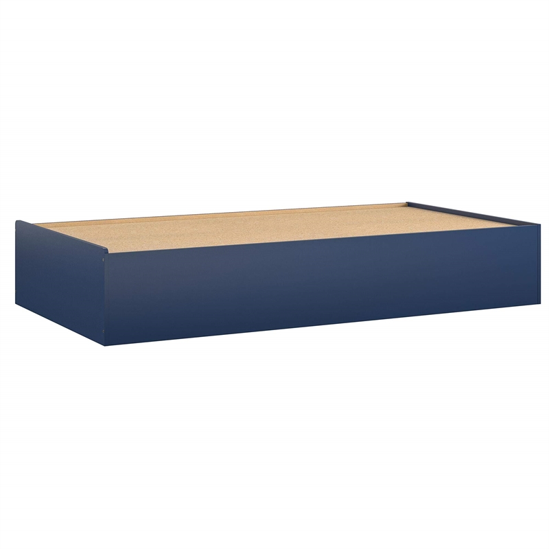 Little Seeds Sierra Ridge Mesa Twin Bed with Storage in Blue