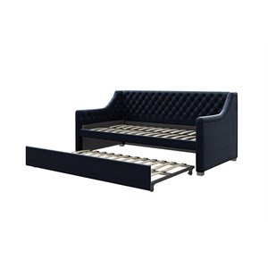 Little Seeds Monarch Hill Ambrosia Twin Daybed and Trundle in Blue Velvet