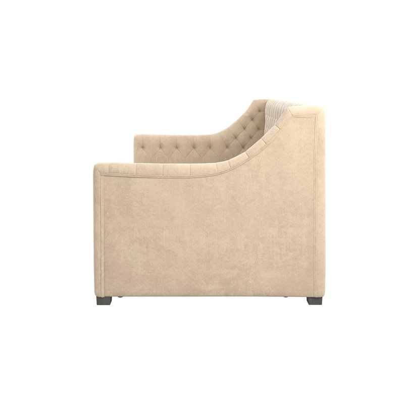 Little Seeds Monarch Hill Ambrosia Twin Daybed and Trundle in Ivory Velvet