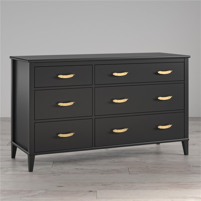 Little Seeds Monarch Hill Hawken 6 Drawer Dresser in Black