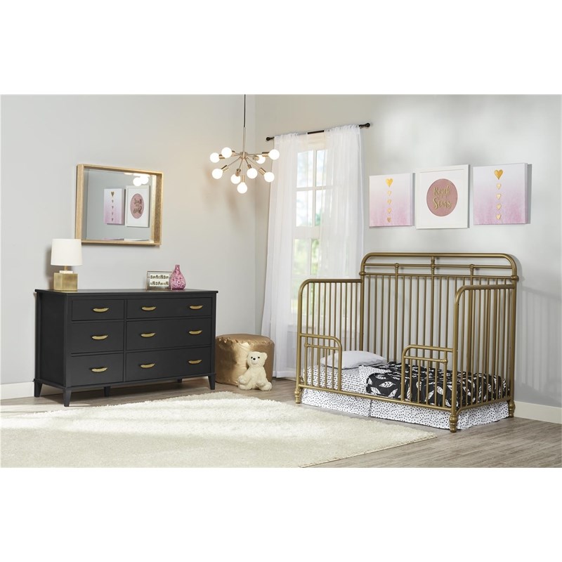 Little Seeds Monarch Hill Hawken 6 Drawer Dresser in Black