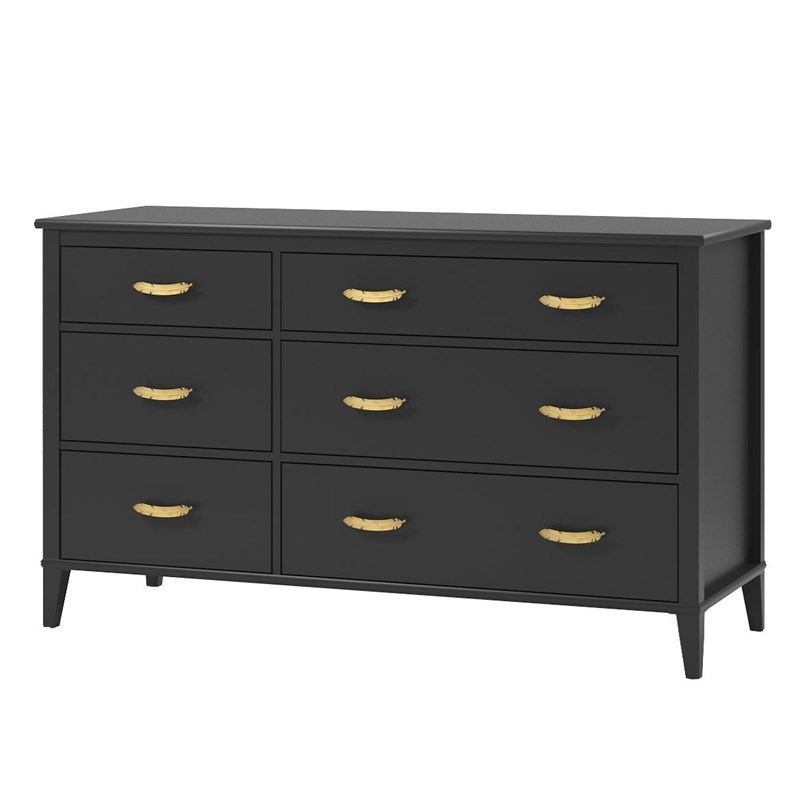 Little Seeds Monarch Hill Hawken 6 Drawer Dresser in Black