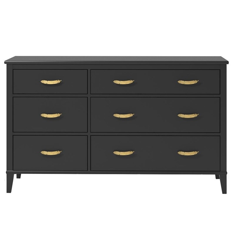 Little Seeds Monarch Hill Hawken 6 Drawer Dresser in Black