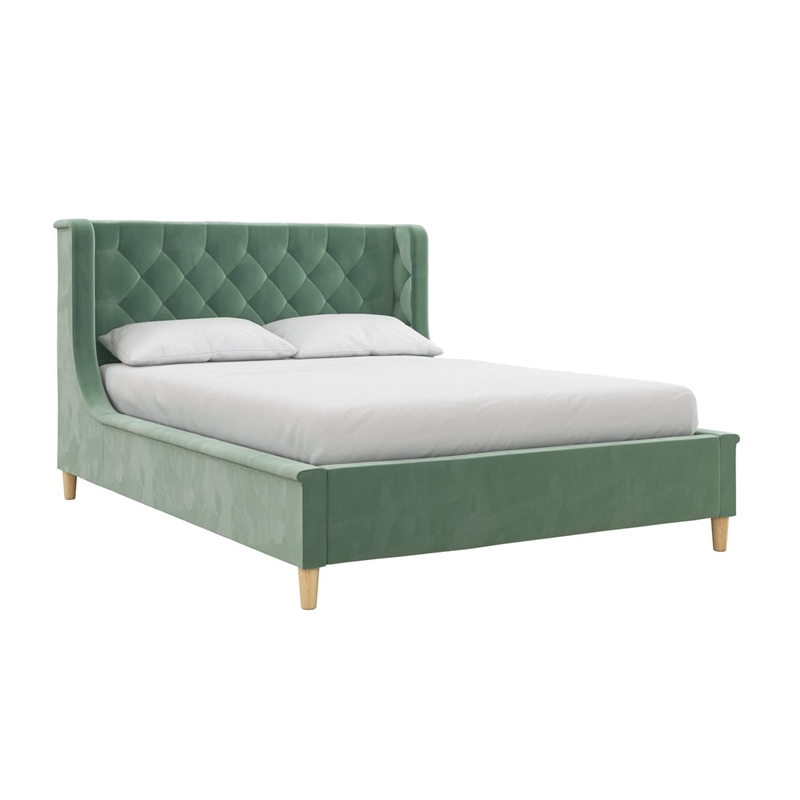 Little Seeds Monarch Hill Ambrosia Teal Full Size Upholstered Bed