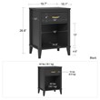 Little Seeds Monarch Hill Hawken Nightstand in Black