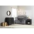 Little Seeds Modern Monarch Hill Hawken Wood 3 Drawer Changing Table in Black