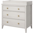 Little Seeds Modern Monarch Hill Poppy Wood 3 Drawer Changing Table in Off-White