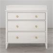 Little Seeds Modern Monarch Hill Poppy Wood 3 Drawer Changing Table in Off-White