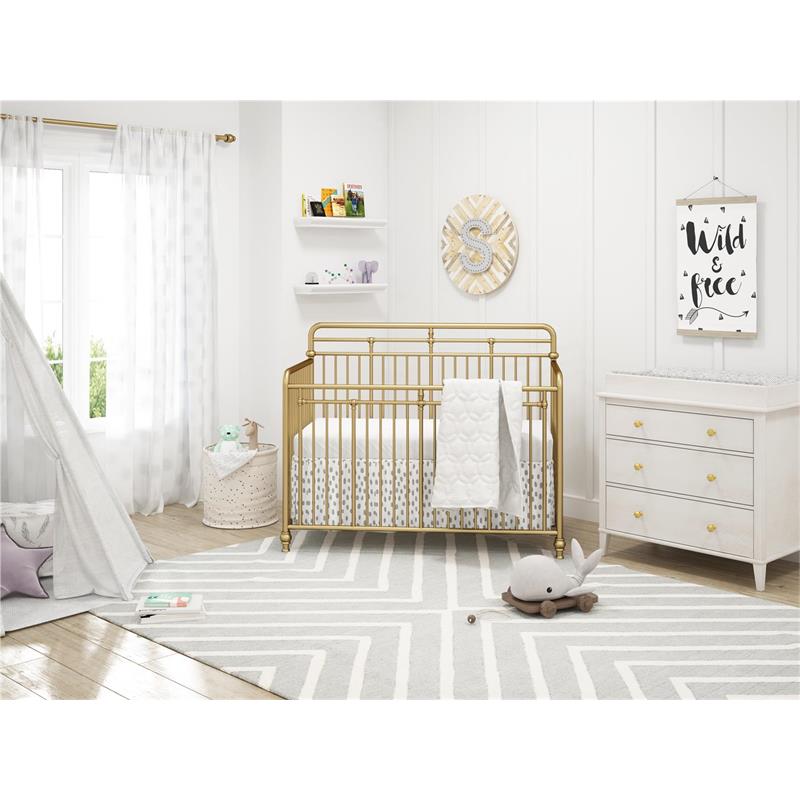 Little Seeds Modern Monarch Hill Poppy Wood 3 Drawer Changing Table in Off-White