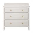 Little Seeds Modern Monarch Hill Poppy Wood 3 Drawer Changing Table in Off-White