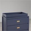 Little Seeds Transitional Monarch Hill Haven Navy Wood Changing Table Topper