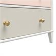 Little Seeds Monarch Hill Poppy Wood 3 Drawer Changing Table in Peach/White