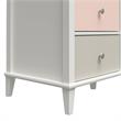 Little Seeds Monarch Hill Poppy Wood 6 Drawer Changing Table in Peach/White