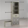 Little Seeds Grow with Me Grey Oak Adjustable Closet Organizer System