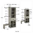 Little Seeds Grow with Me Grey Oak Adjustable Closet Organizer System