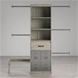 Little Seeds Grow with Me Grey Oak Adjustable Closet Organizer System