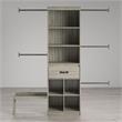 Little Seeds Grow with Me Grey Oak Adjustable Closet Organizer System