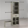 Little Seeds Grow with Me Grey Oak Adjustable Closet Organizer System