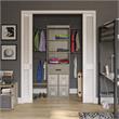 Little Seeds Grow with Me Grey Oak Adjustable Closet Organizer System