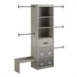 Little Seeds Grow with Me Grey Oak Adjustable Closet Organizer System