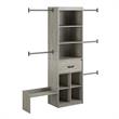 Little Seeds Grow with Me Grey Oak Adjustable Closet Organizer System