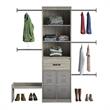 Little Seeds Grow with Me Grey Oak Adjustable Closet Organizer System