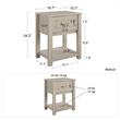 Little Seeds Sierra Ridge Levi Kids Nightstand in Light Walnut
