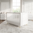 Little Seeds Aviary 3-in-1 Crib with Adjustable Mattress Height in White