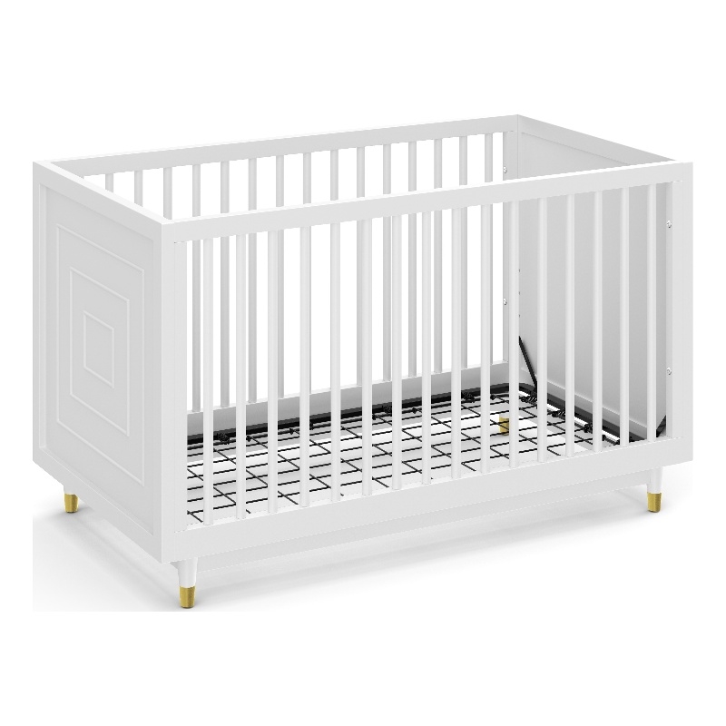 Little Seeds Aviary 3-in-1 Crib with Adjustable Mattress Height in White