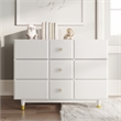 Little Seeds Aviary 3-Drawer Dresser with Gold Hardware in White