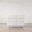 Little Seeds Aviary 3-Drawer Dresser with Gold Hardware in White