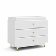 Little Seeds Aviary 3-Drawer Dresser with Gold Hardware in White