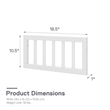 Little Seeds Aviary Toddler Rail with Spindles in White