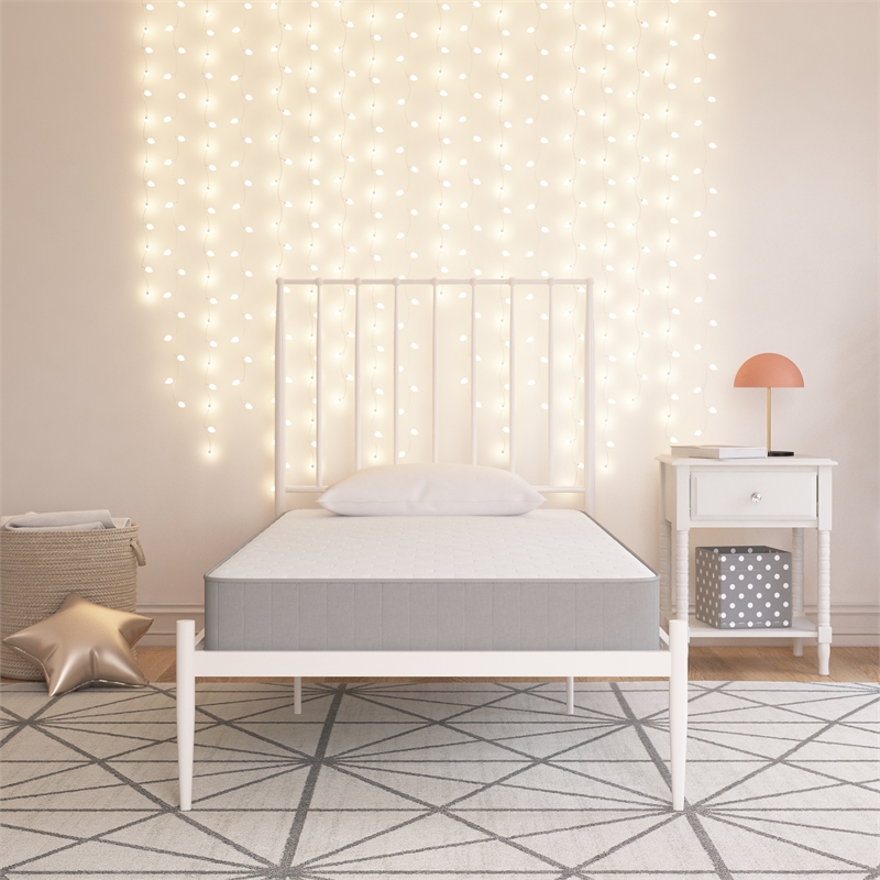 Little Seeds Moonglow 6 Inch Reversible Innerspring Mattress in a Box Twin Size