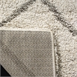 Maklaine 6' X 9' Power Loomed Rug in Ivory and Gray