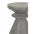Maklaine Concrete Accent Table in Slate Gray