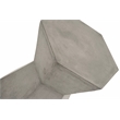 Maklaine Hexagon Accent Table in Slate Gray