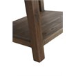 Maklaine Reclaimed Wood Walnut Single Sink Vanity Rectangular Soft Close Doors 24