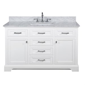 Maklaine 54&quot Single Vanity in White