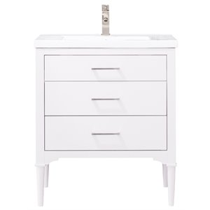 Maklaine 30&quot Single Sink Vanity in White