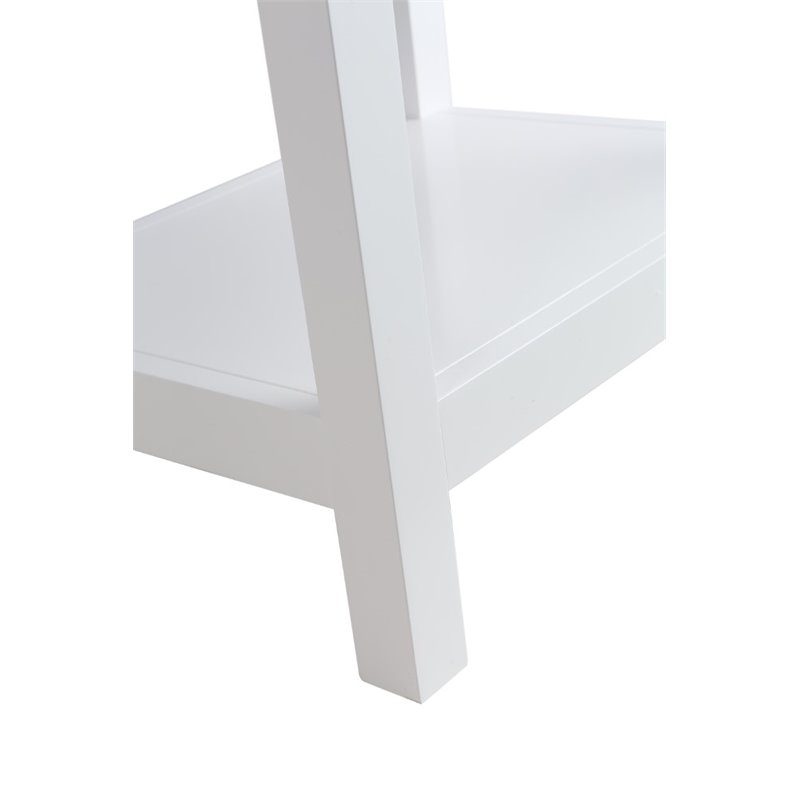Maklaine PVC White Single Sink Vanity Rectangular Soft Close 24