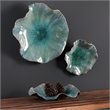 Maklaine 3 Piece Decorative Plate Set in Blue