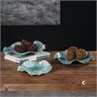 Maklaine 3 Piece Decorative Plate Set in Blue