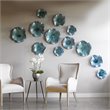 Maklaine 3 Piece Decorative Plate Set in Blue