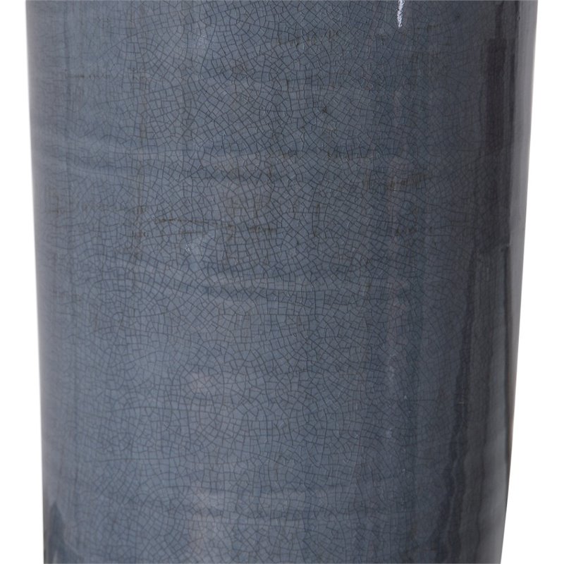 Maklaine Steel Table Lamp in Slate Blue