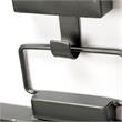 Maklaine Rectangular Metal Mirror in Gunmetal Gray