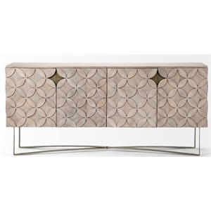 Maklaine 4 Cabinet Door Sideboard in Gold
